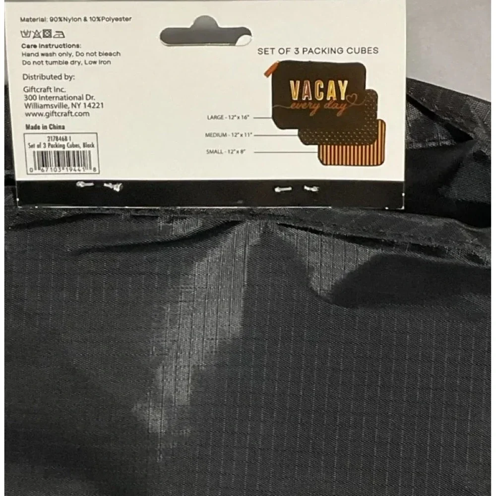 Jetaway Set Of 3 Packing Cubes Packing Bag New w/tags